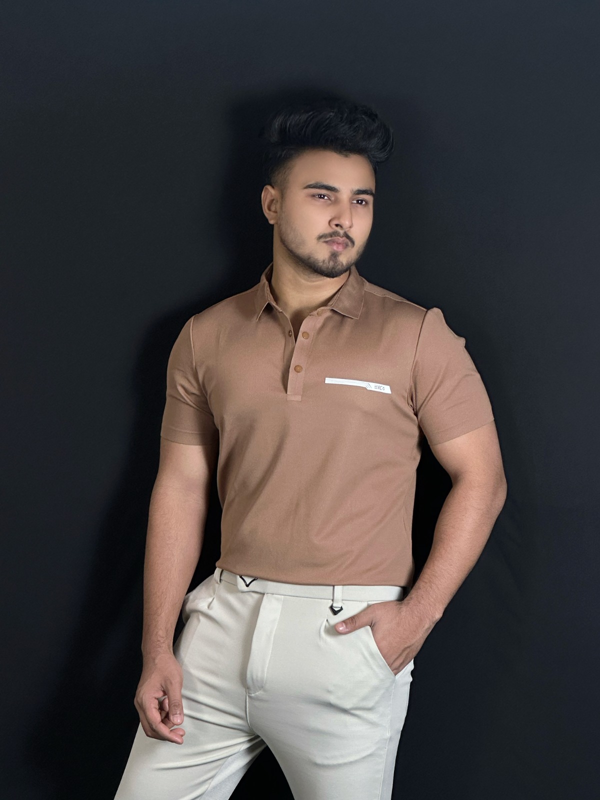 ব্রাউন চকলেট কালার পোলো টি-শার্ট-CA